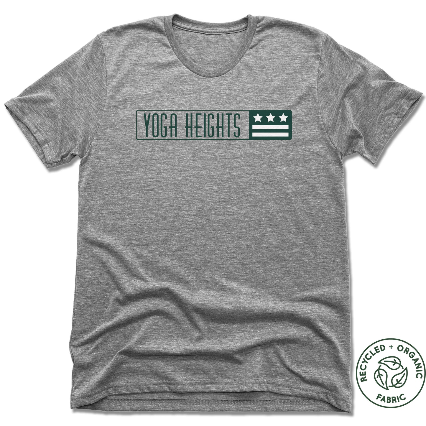 YOGA HEIGHTS | UNISEX GRAY Recycled Tri-Blend | YH COLOR LOGO