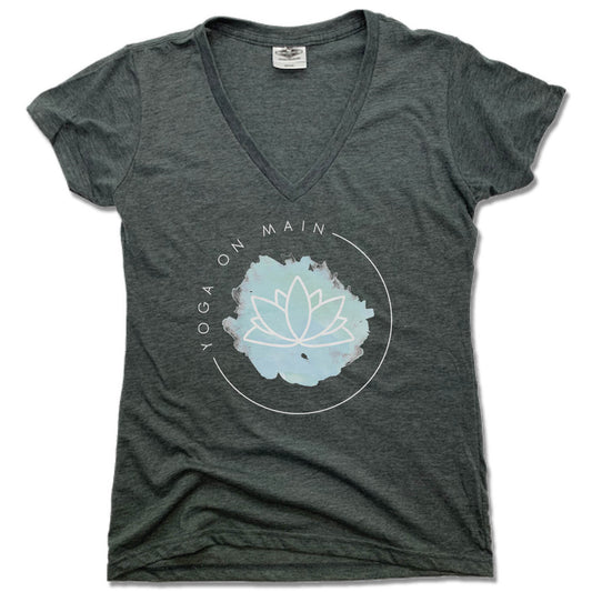 YOGA ON MAIN | LADIES V-NECK | LOGO