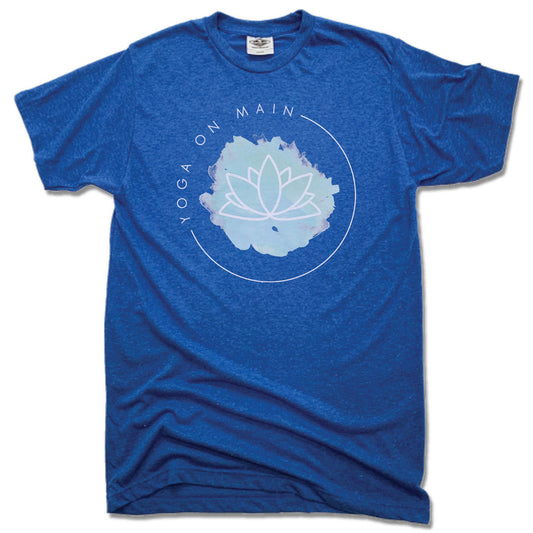 YOGA ON MAIN | UNISEX BLUE TEE | LOGO