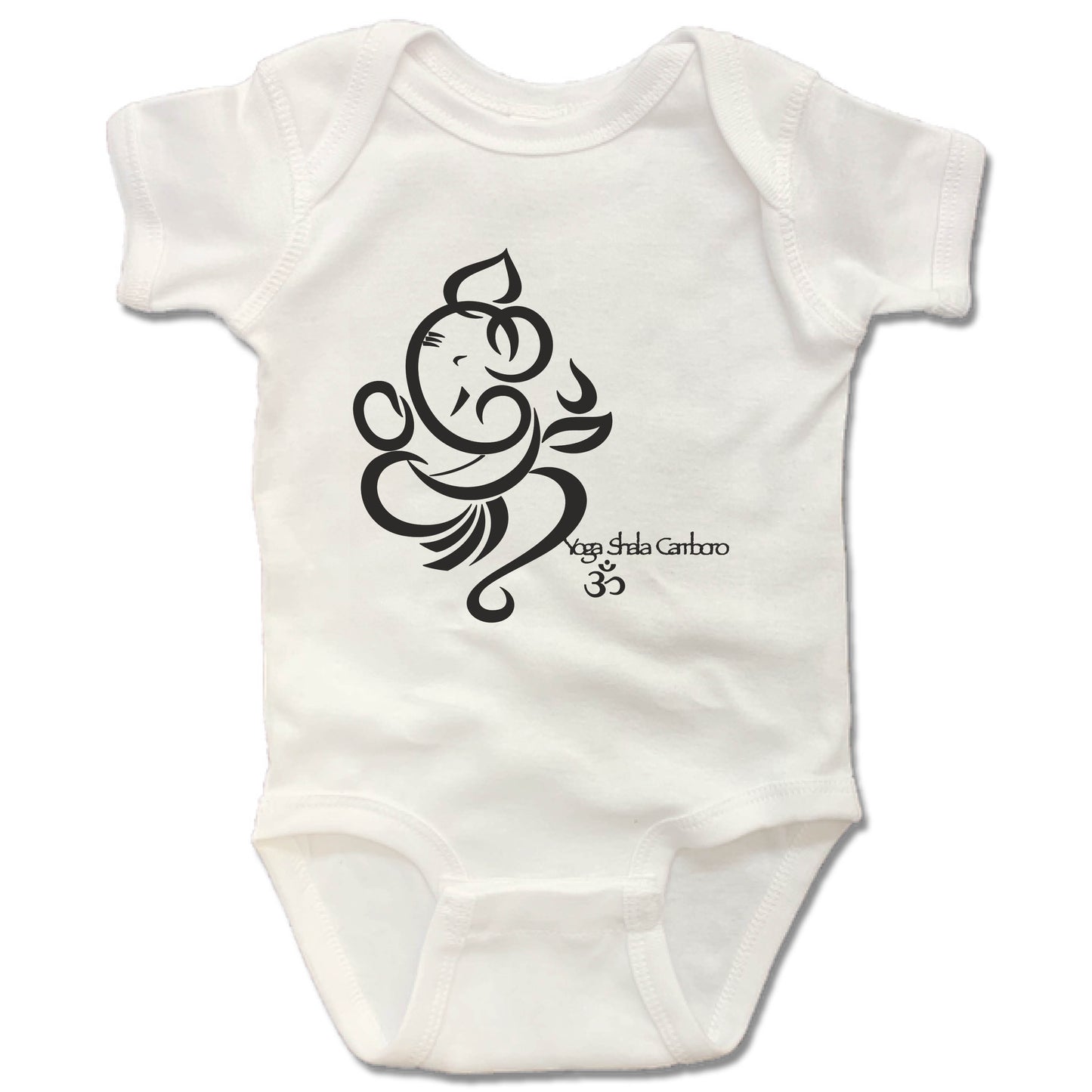 YOGA SHALA | WHITE ONESIE | LOGO