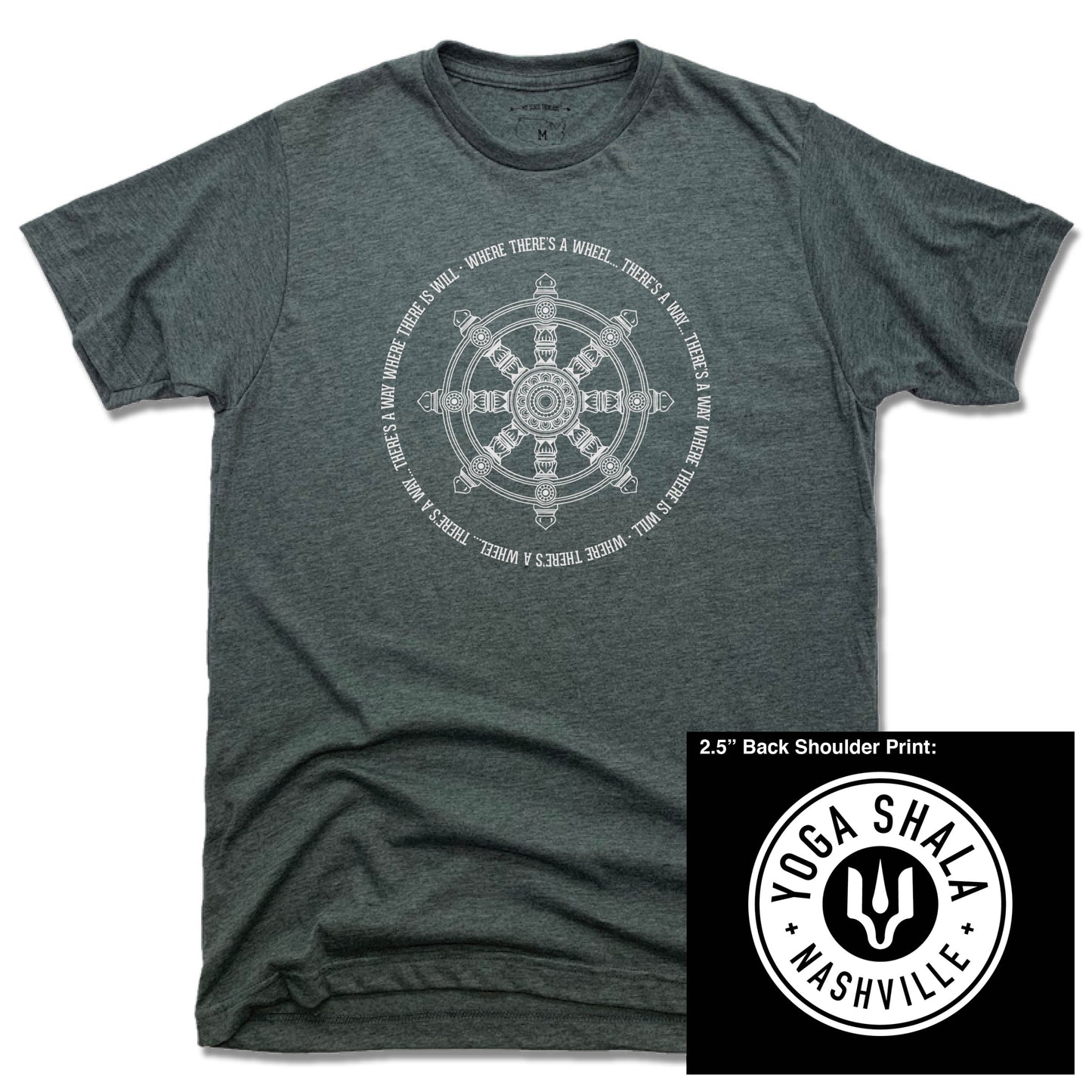 YOGA SHALA NASHVILLE | UNISEX TEE | YOGA SHALA WHEEL LOGO