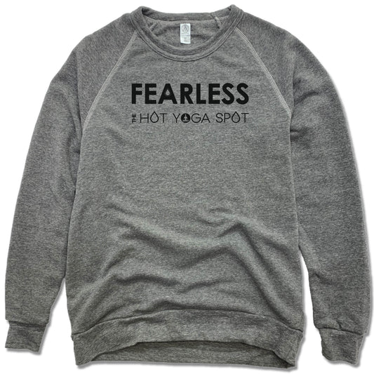 THE HOT YOGA SPOT | FLEECE SWEATSHIRT | FEARLESS BLACK LOGO