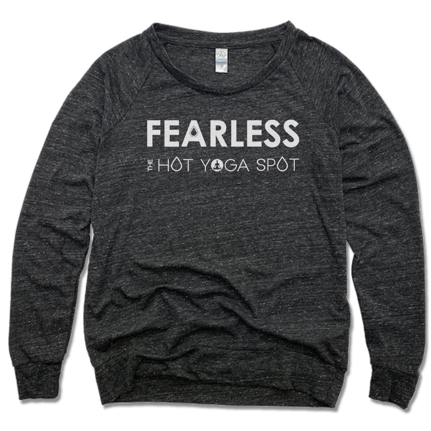 THE HOT YOGA SPOT | LADIES SLOUCHY | FEARLESS WHITE LOGO