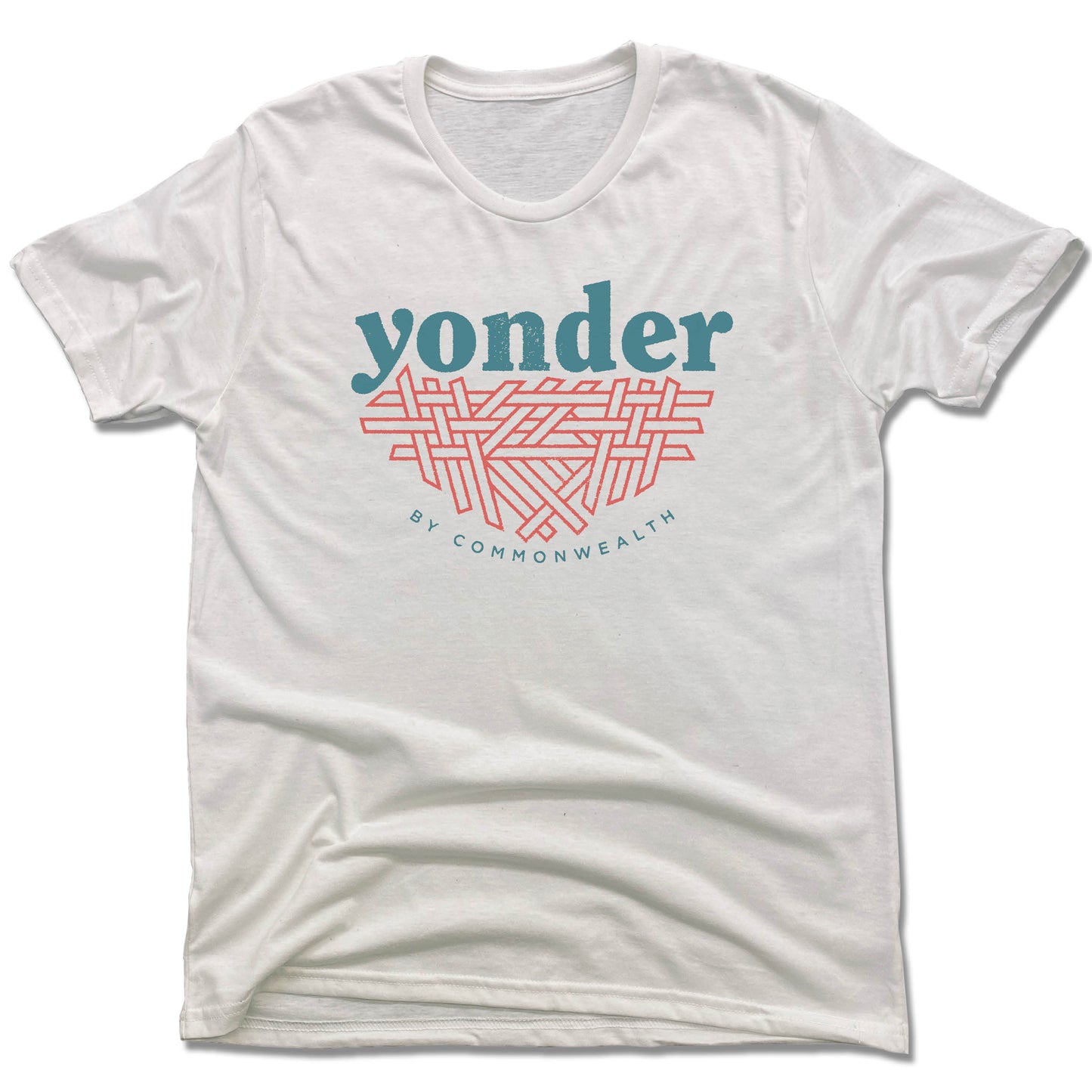 YONDER | UNISEX WHITE Recycled Tri-Blend | COLOR LOGO