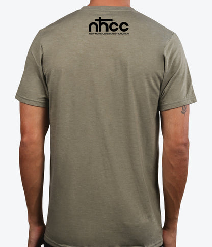 NHCC | UNISEX OLIVE Recycled Tri-Blend | FAITH OVER FEAR