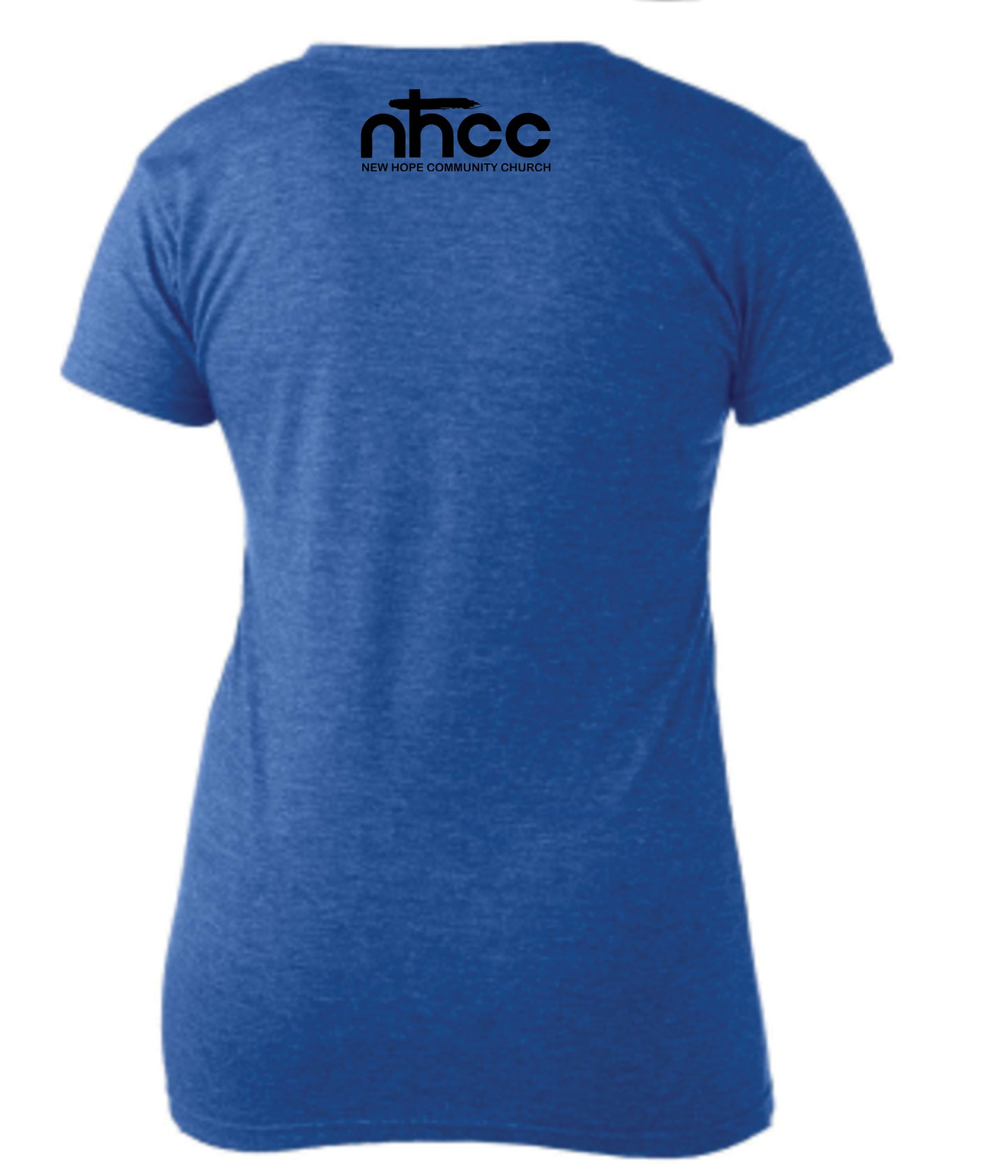 NHCC | LADIES BLUE V-NECK | FAITH OVER FEAR