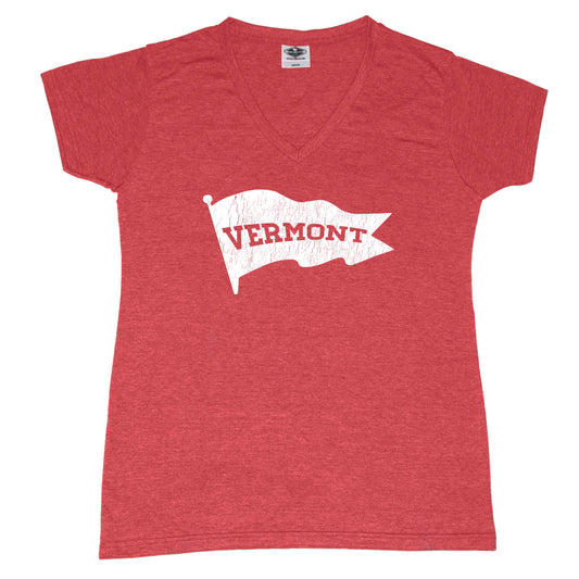 VERMONT RED LADIES' V-NECK | VERMONT | PENNANT