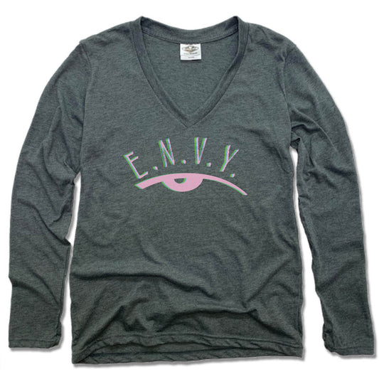 ENVY NOBODY VALUE YOURSELF | LADIES' LONG SLEEVE TEE | COLOR LOGO