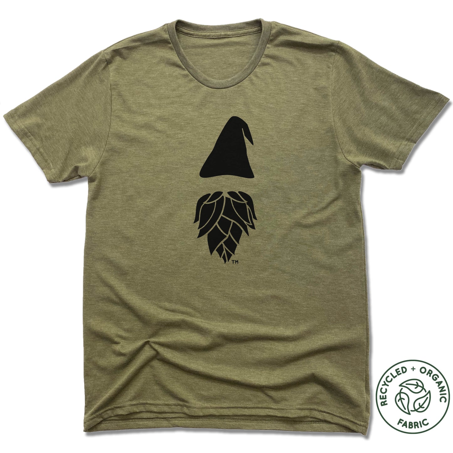 GNOMETOWN BREWING | UNISEX OLIVE Recycled Tri-Blend | GNOME