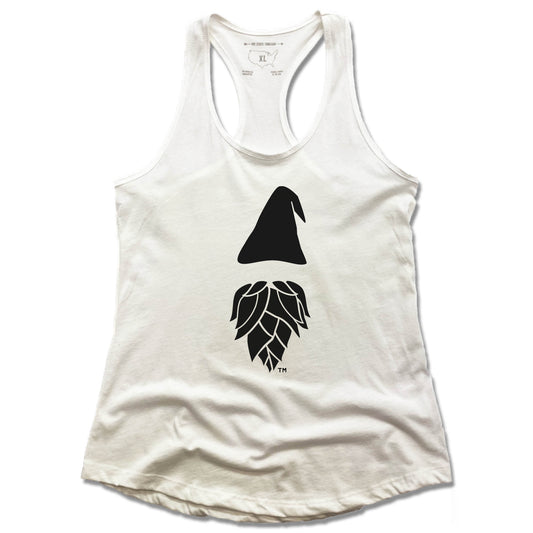 GNOMETOWN BREWING | LADIES WHITE TANK | GNOME