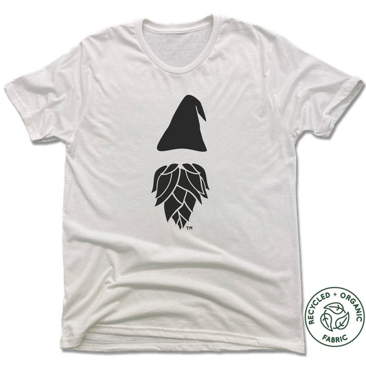 GNOMETOWN BREWING | UNISEX WHITE Recycled Tri-Blend | GNOME
