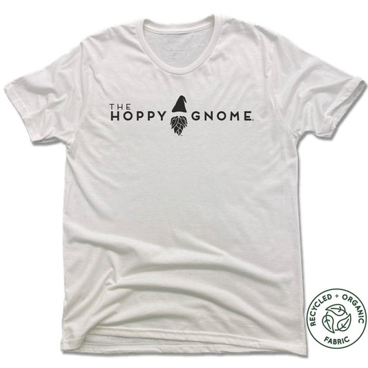 GNOMETOWN BREWING | UNISEX WHITE Recycled Tri-Blend | HOPPY GNOME