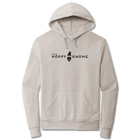 GNOMETOWN BREWING | LIGHT GRAY FRENCH TERRY HOODIE | HOPPY GNOME