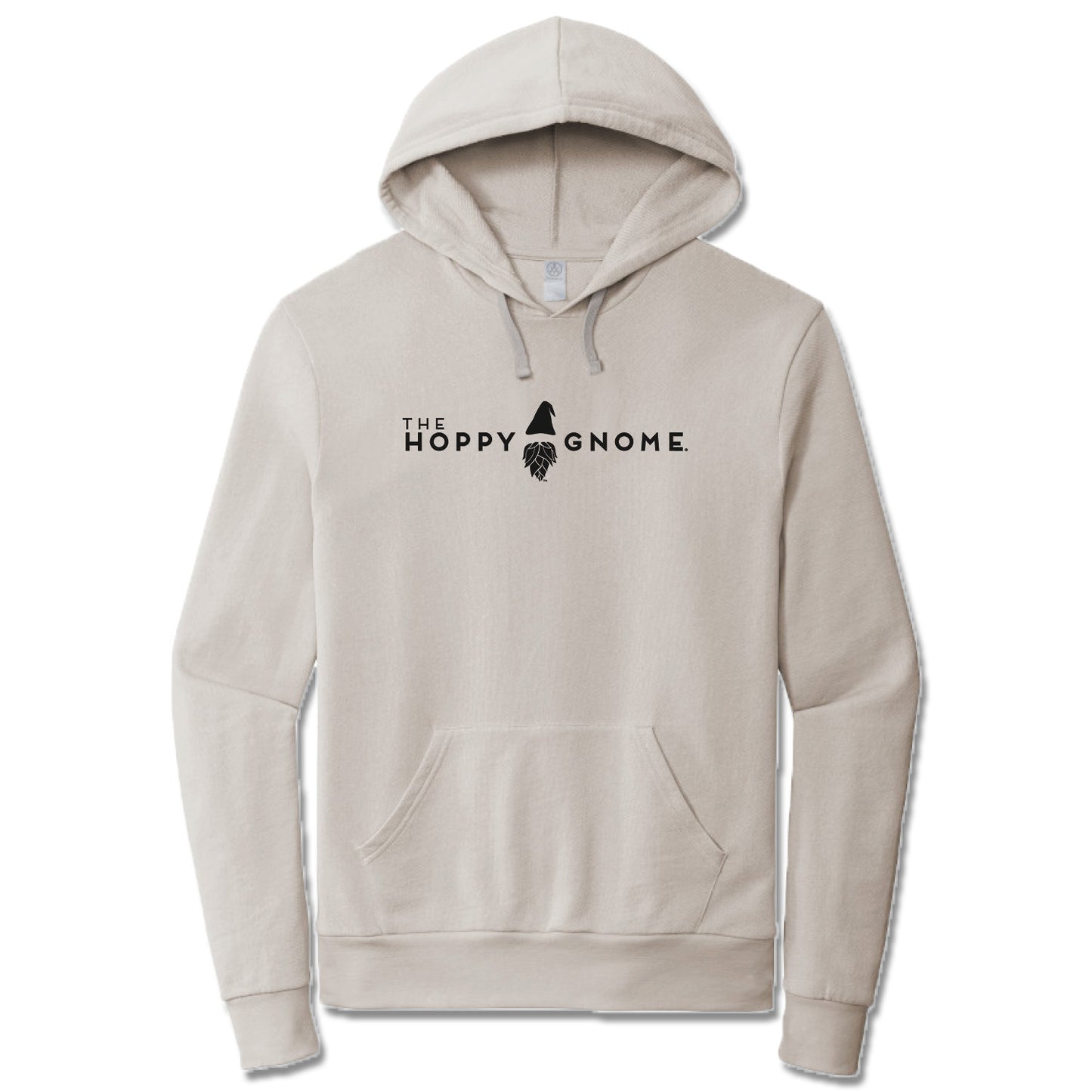 GNOMETOWN BREWING | LIGHT GRAY FRENCH TERRY HOODIE | HOPPY GNOME