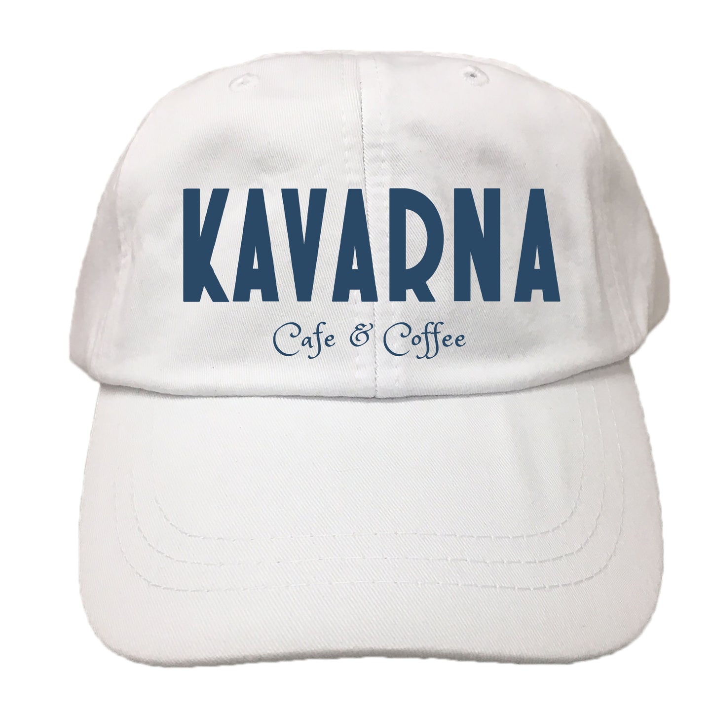 KAVARNA | EMBROIDERED WHITE HAT | LOGO