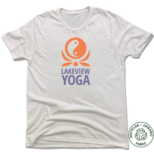 LAKEVIEW YOGA | UNISEX WHITE Recycled Tri-Blend