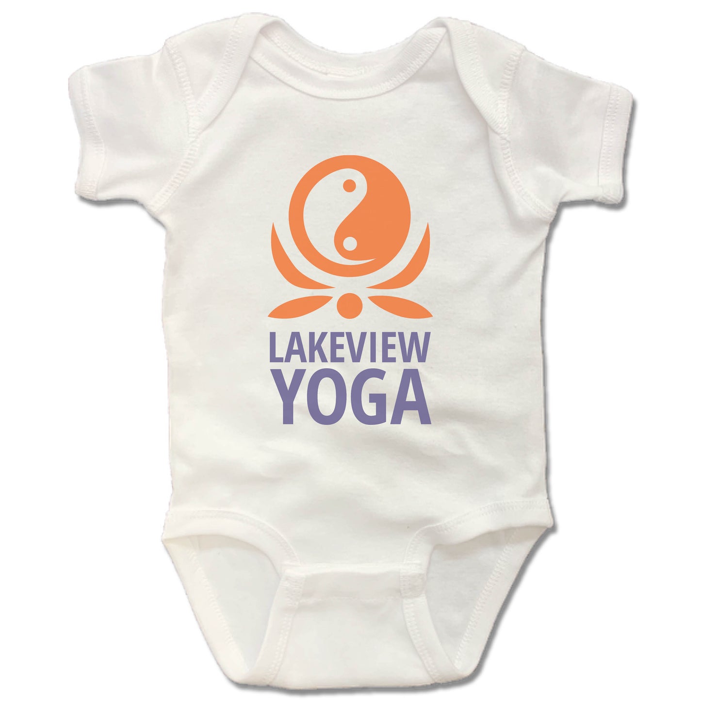 LAKEVIEW YOGA | WHITE ONESIE | LOGO