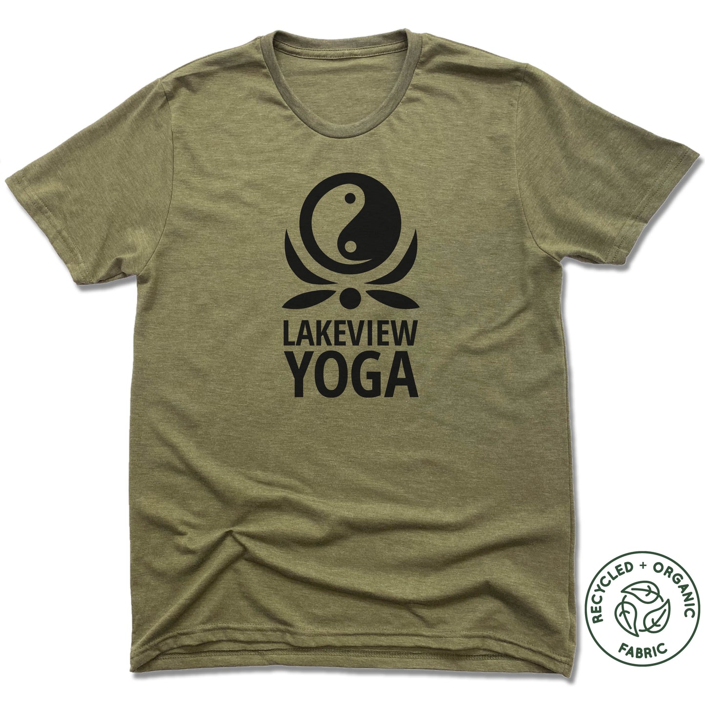 LAKEVIEW YOGA | UNISEX OLIVE Recycled Tri-Blend