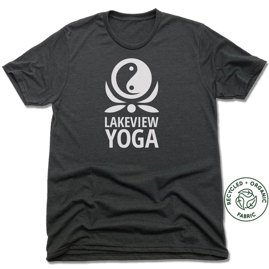 LAKEVIEW YOGA | UNISEX BLACK Recycled Tri-Blend