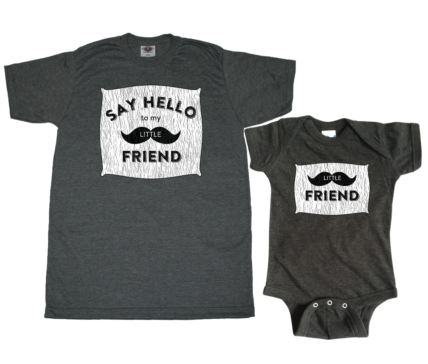 SAY HELLO TO MY LITTLE FRIEND | MATCHING TEE SET (custom size)