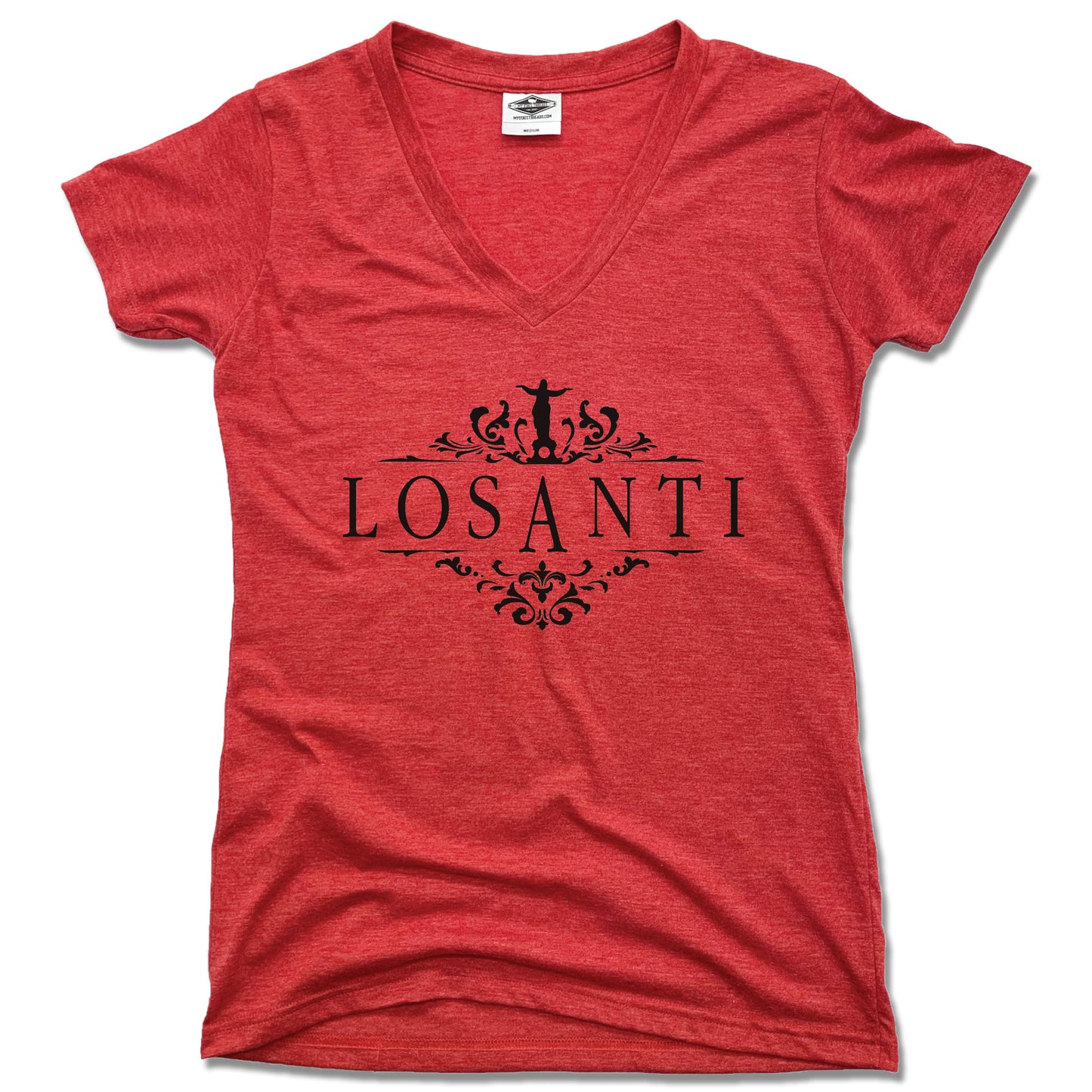 Losanti Logo | LADIES RED V-NECK