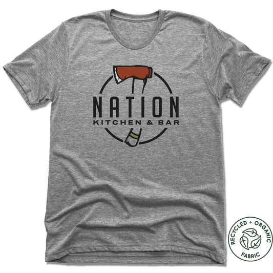 UNISEX Heather Gray Recycled Tri-Blend | Nation Kitchen and Bar