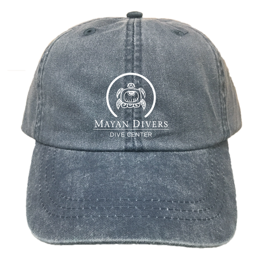 MAYAN DIVERS | EMBROIDERED NAVY HAT | LOGO