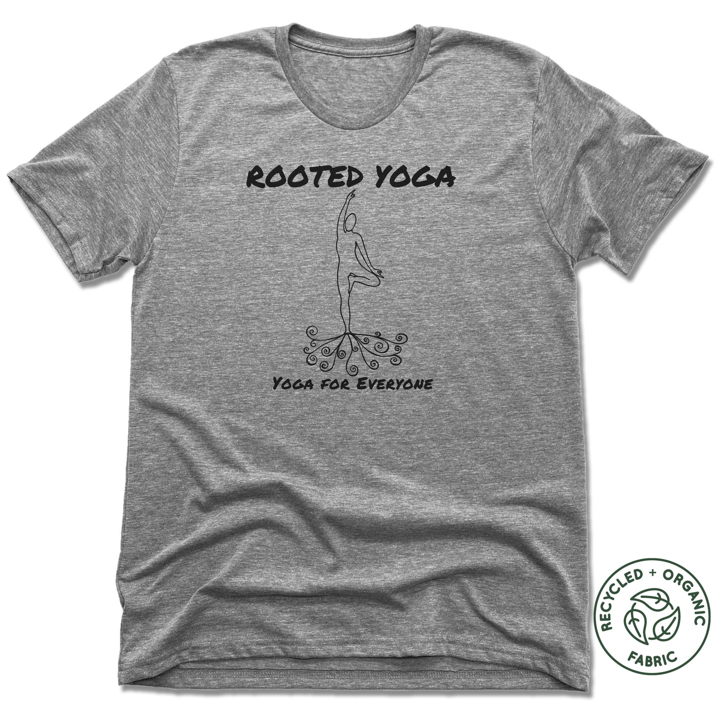 ROOTED YOGA | UNISEX GRAY Recycled Tri-Blend