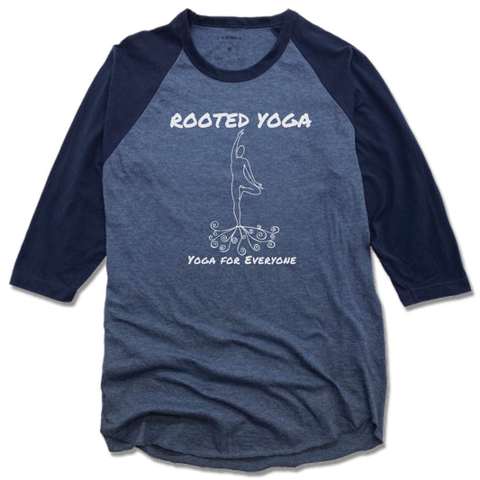 ROOTED YOGA | DENIM/NAVY 3/4 SLEEVE