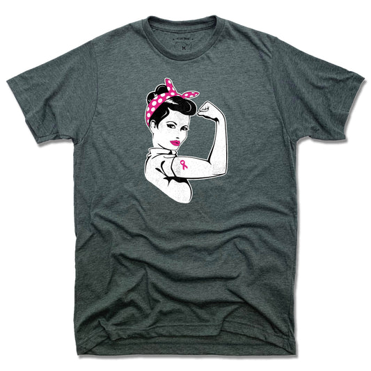 FIGHT BREAST CANCER | UNISEX TEE | CHARCOAL