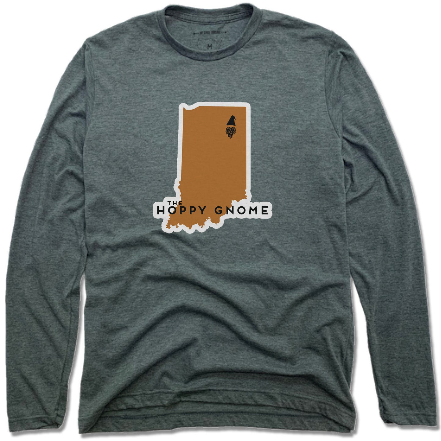 GNOMETOWN BREWING | UNISEX LONG SLEEVE TEE | STATE STICKER