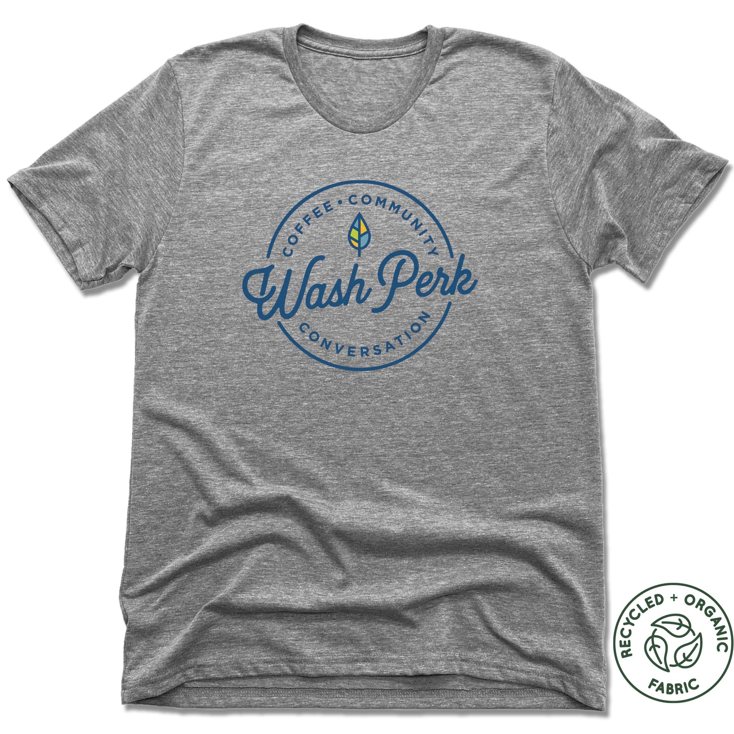 WASHPERK COFFEE HOUSE | UNISEX GRAY Recycled Tri-Blend | SEAL