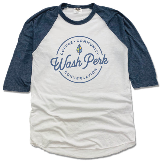 WASHPERK COFFEE HOUSE | NAVY 3/4 SLEEVE | SEAL