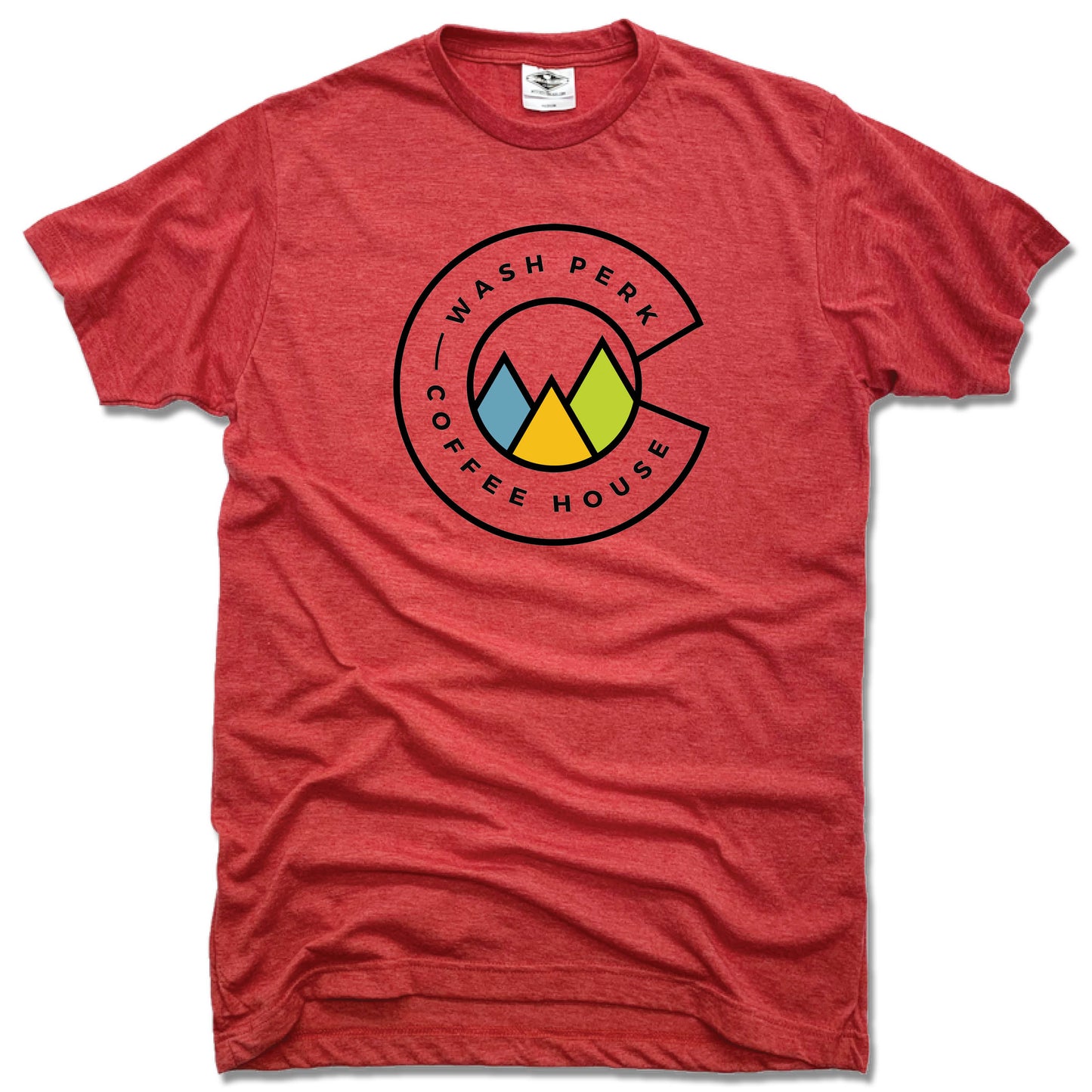 WASHPERK COFFEE HOUSE | UNISEX RED TEE | MOUNTAINS