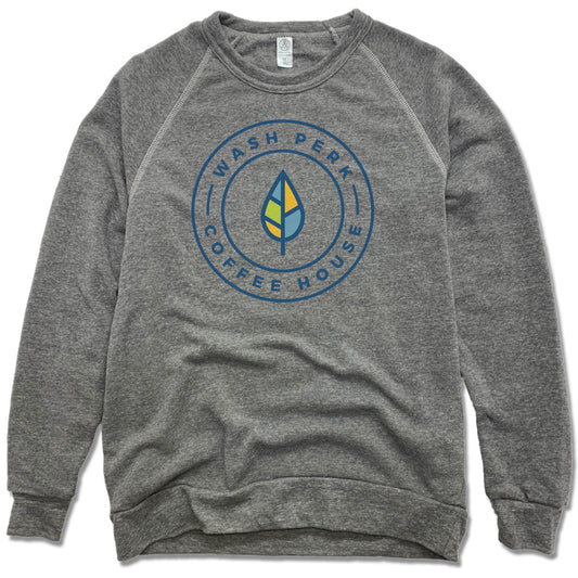 WASHPERK COFFEE HOUSE | FLEECE SWEATSHIRT | LEAF STAMP