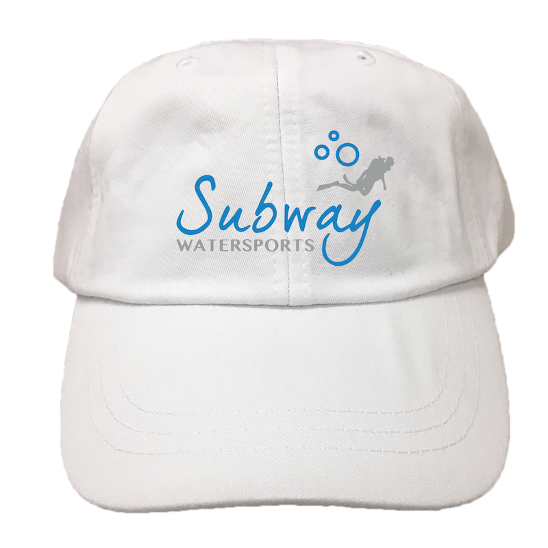 SUBWAY WATER SPORTS | EMBROIDERED WHITE HAT | COLOR LOGO