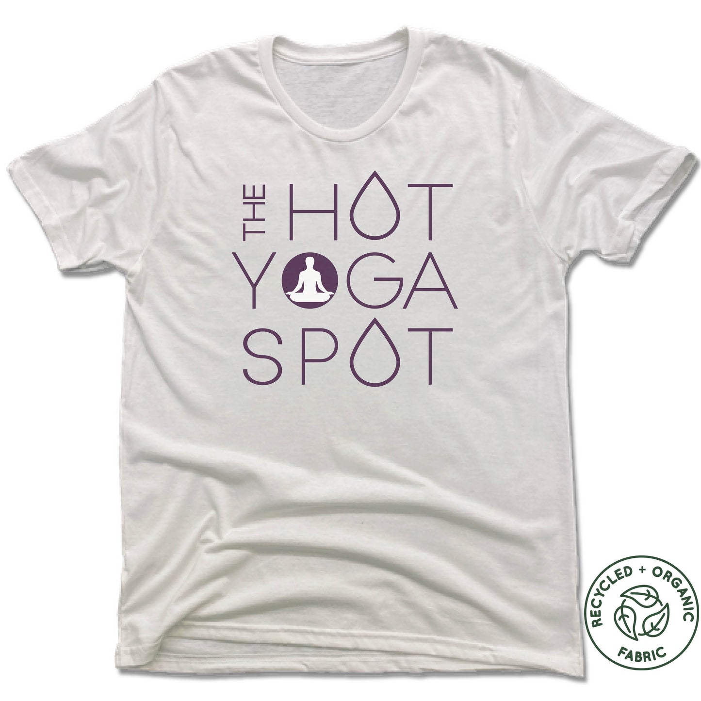 THE HOT YOGA SPOT | UNISEX WHITE Recycled Tri-Blend