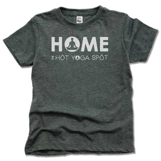 THE HOT YOGA SPOT | KIDS TEE | HOME LOGO WHITE