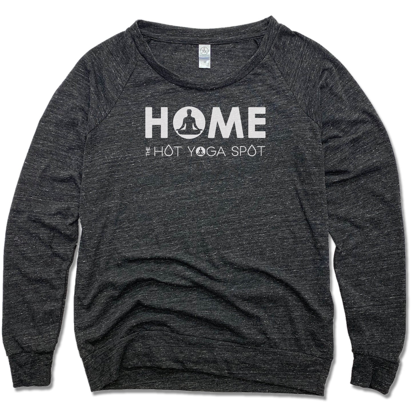 THE HOT YOGA SPOT | LADIES SLOUCHY | HOME LOGO WHITE