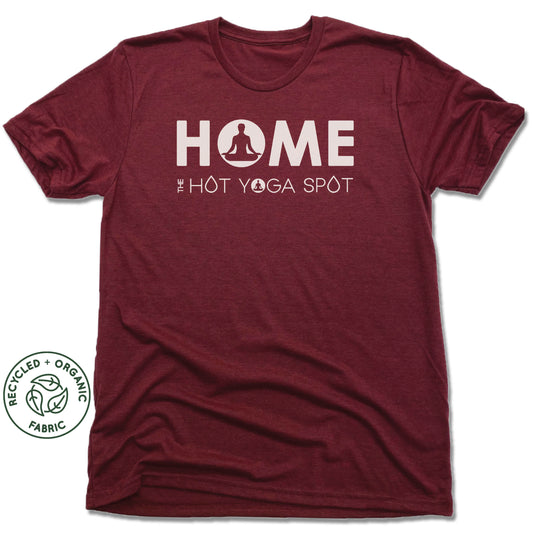 THE HOT YOGA SPOT | UNISEX VINO RED Recycled Tri-Blend