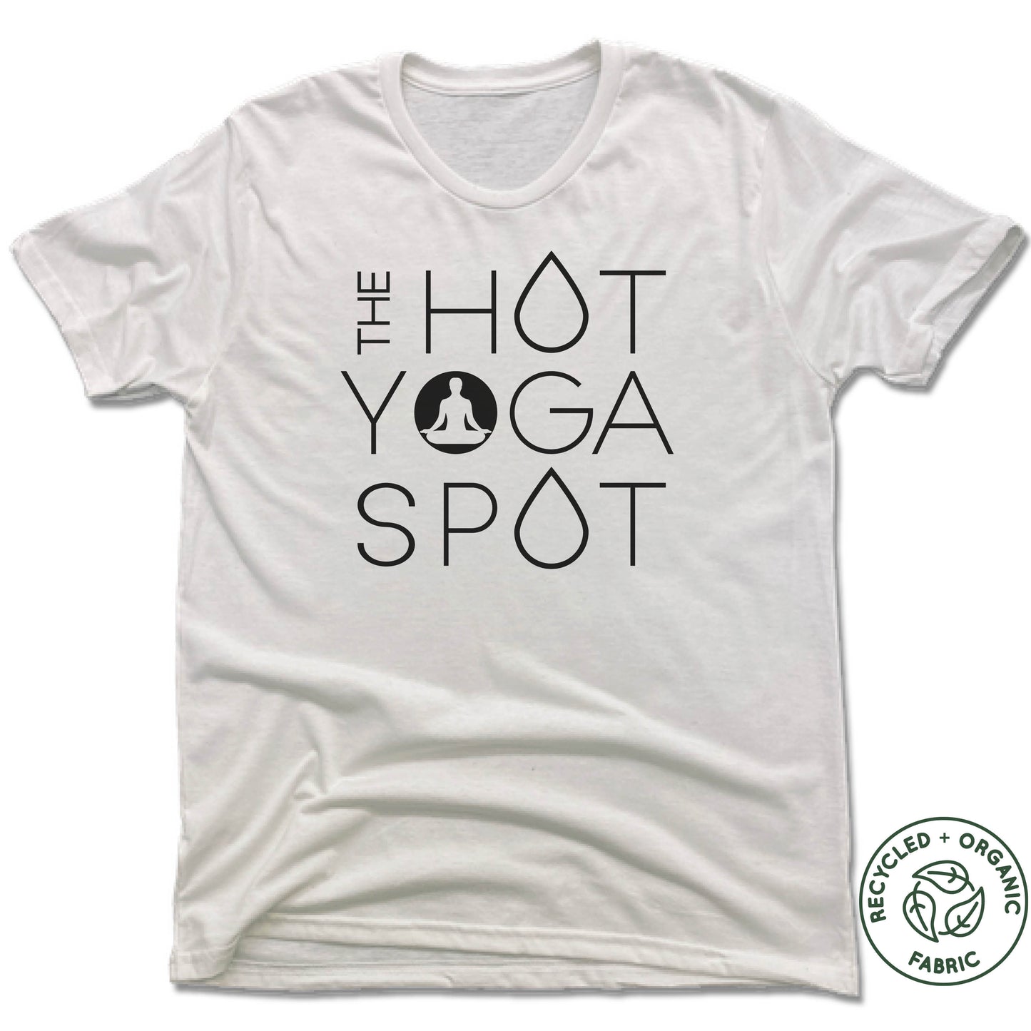 THE HOT YOGA SPOT | UNISEX WHITE Recycled Tri-Blend