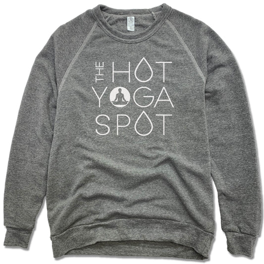 THE HOT YOGA SPOT | FLEECE SWEATSHIRT | WHITE LOGO